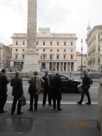 Prof. Mohamed Rami Mahmoud — Parliament visit, Italy, 2012